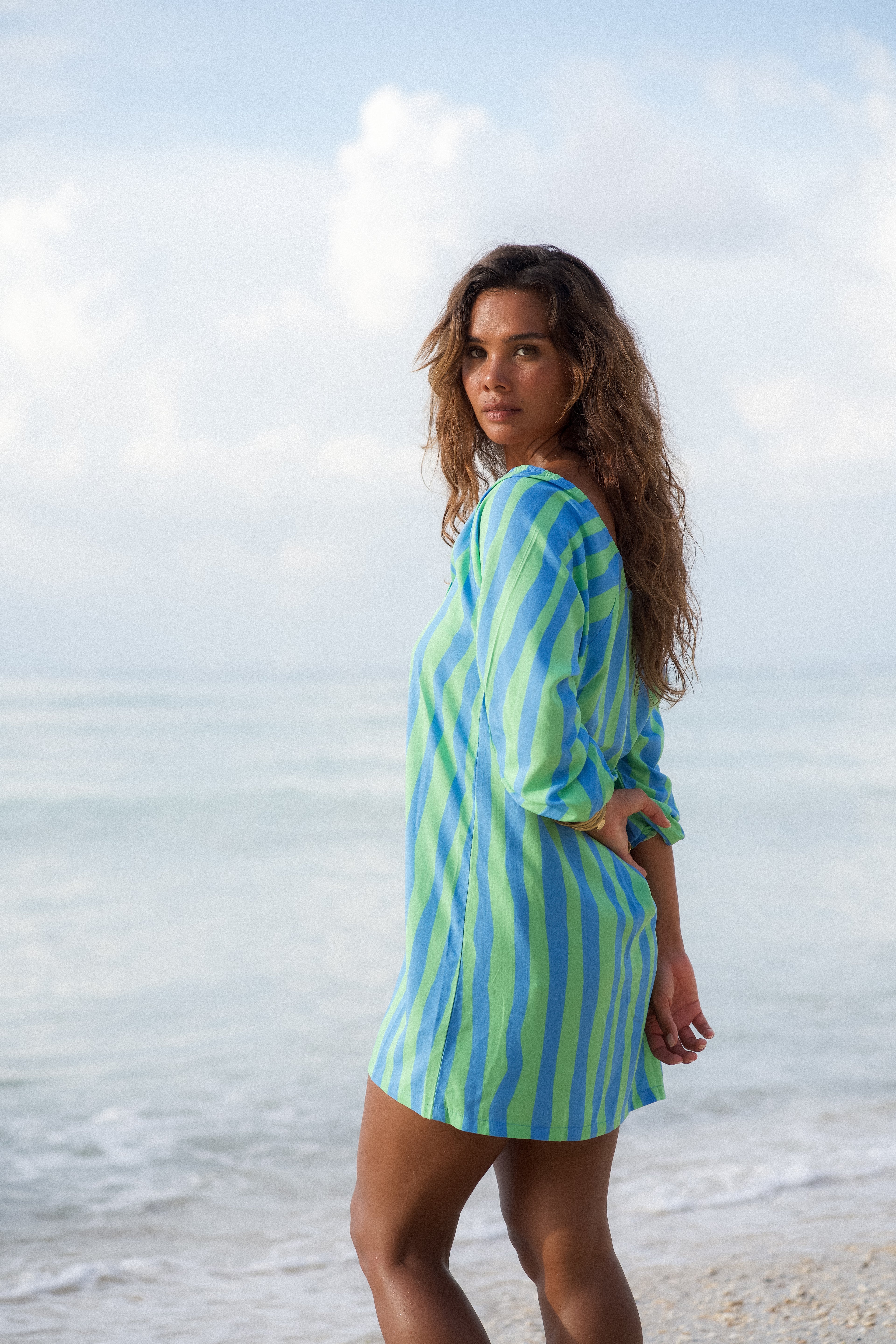 ZAG STRIPE SMOCK