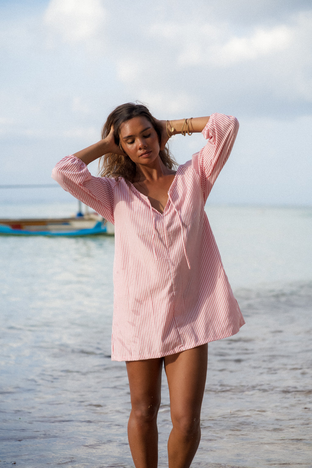 STRIPE SMOCK