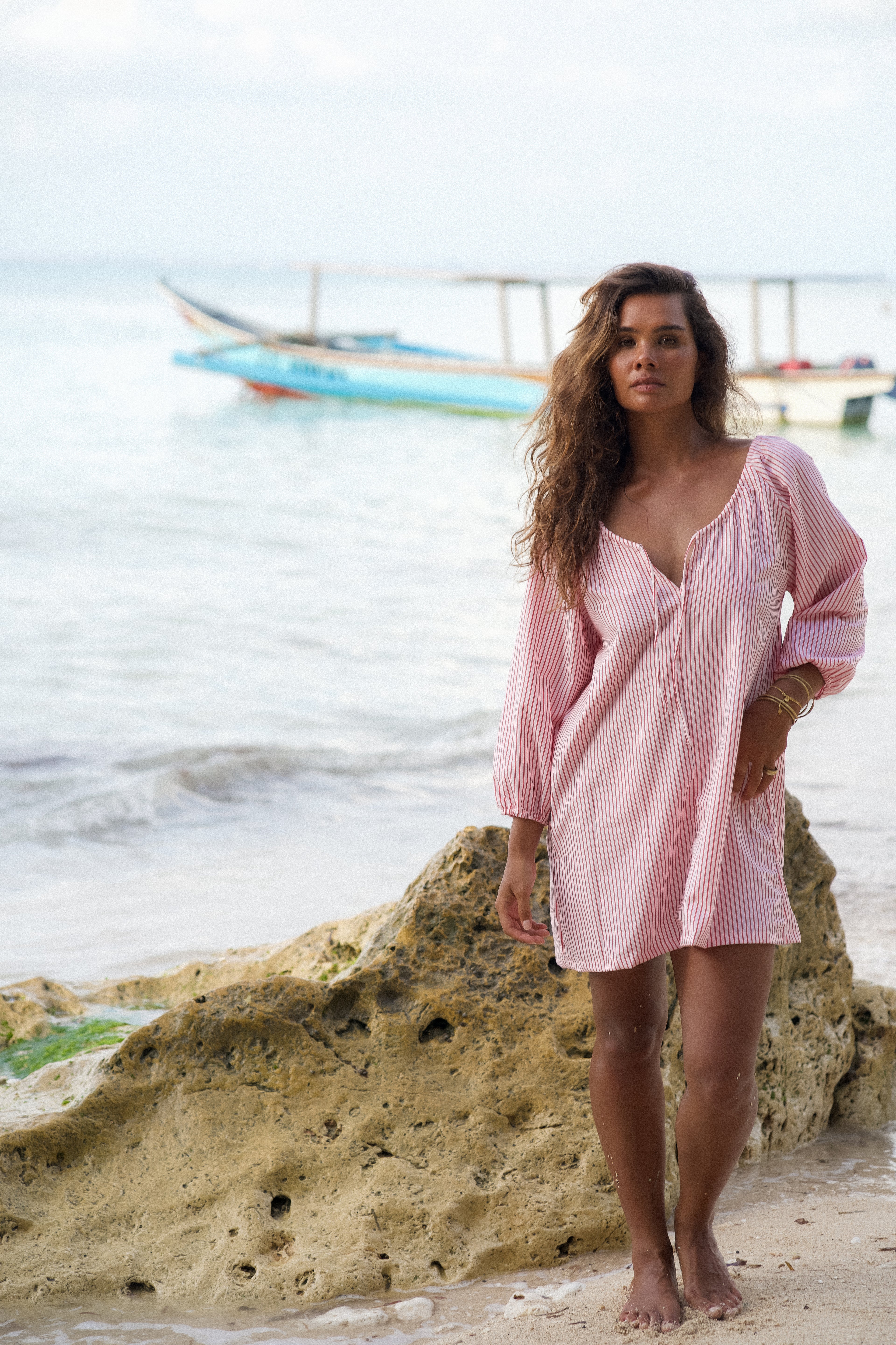 STRIPE SMOCK