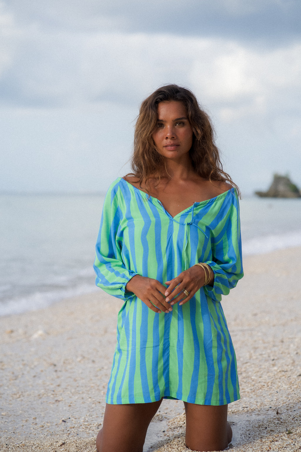 ZAG STRIPE SMOCK