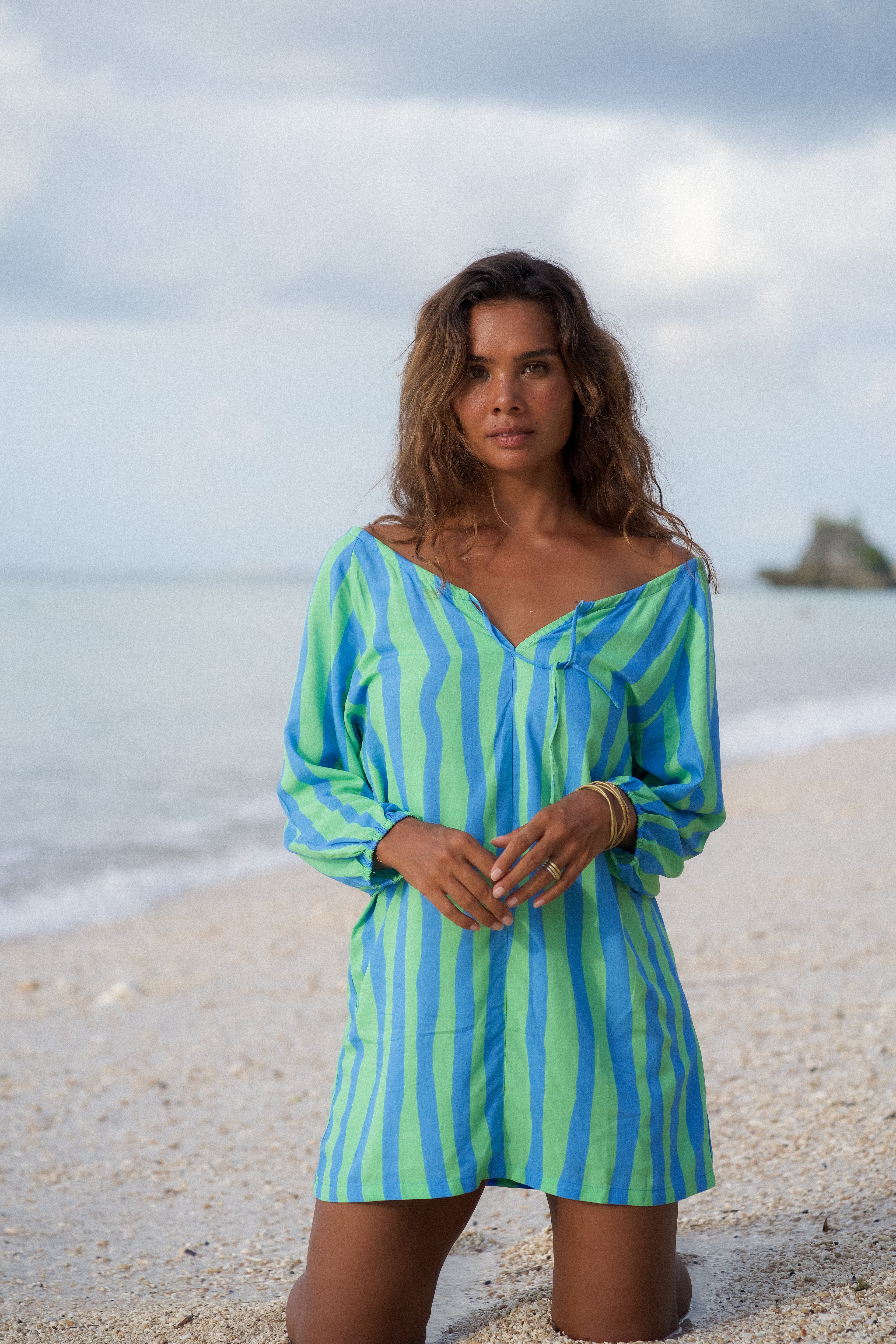 ZAG STRIPE SMOCK