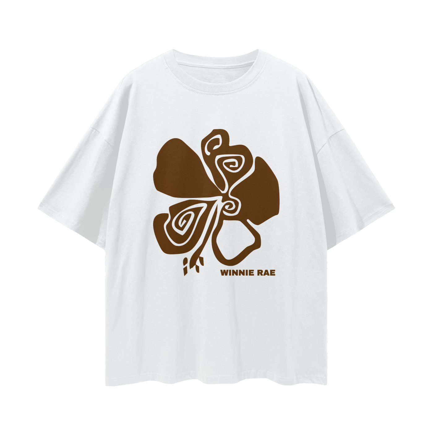 Abstract Bloom Tee – Cocoa