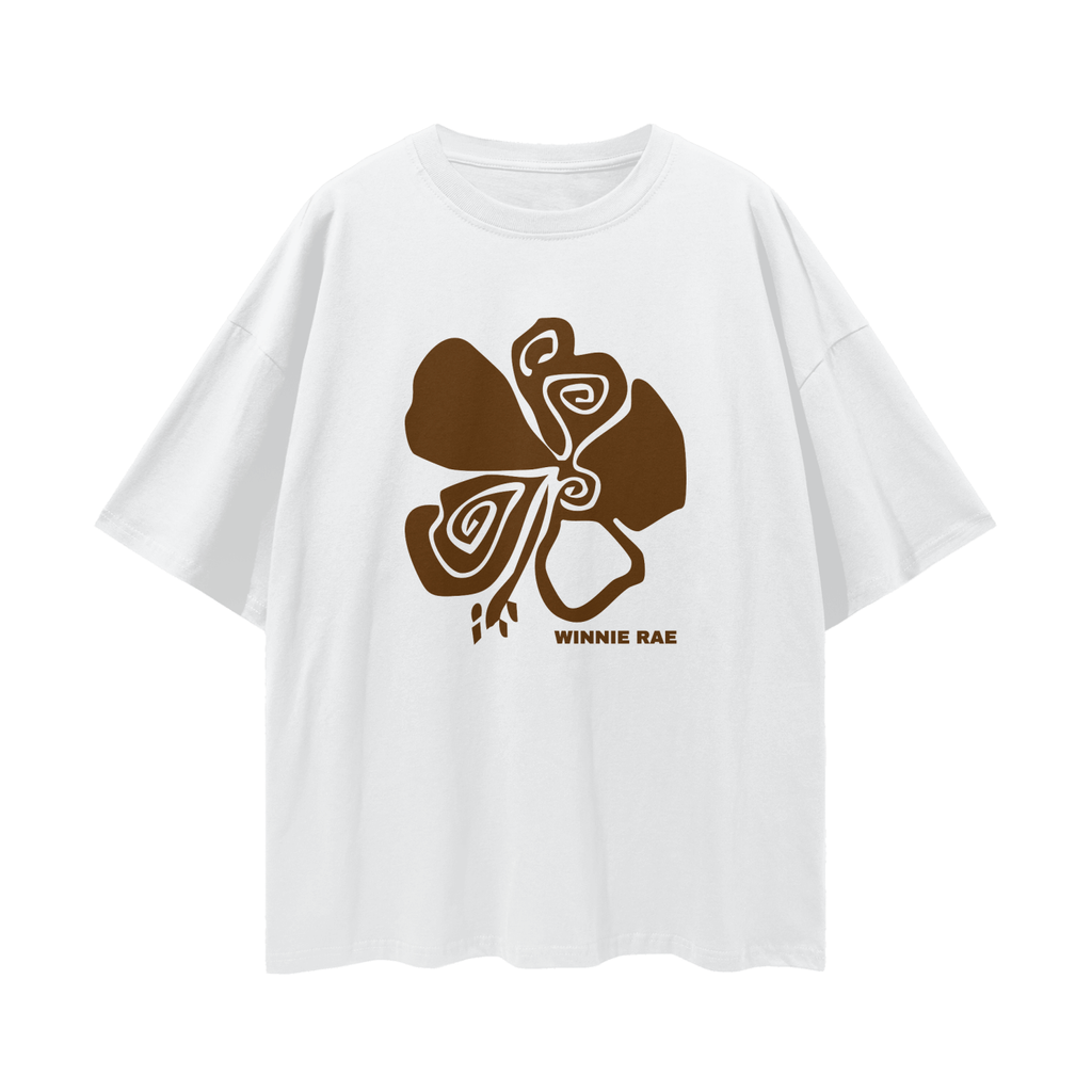 Abstract Bloom Tee – Cocoa