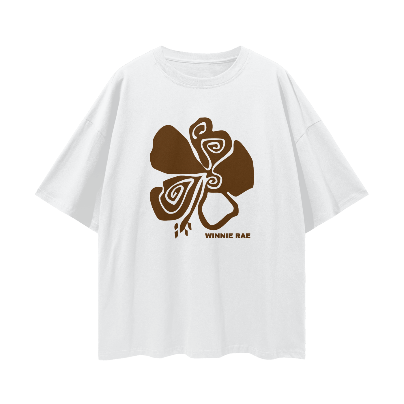 Abstract Bloom Tee – Cocoa