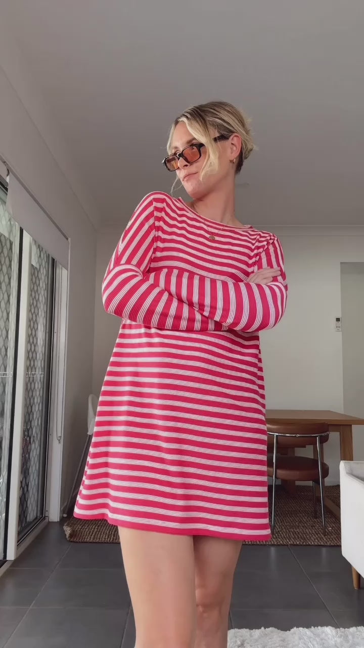 VIVA MAGENTA knit dress
