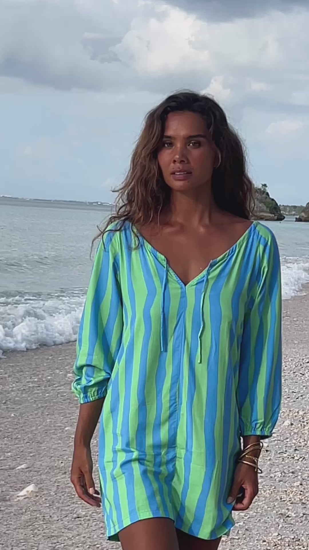 ZAG STRIPE SMOCK